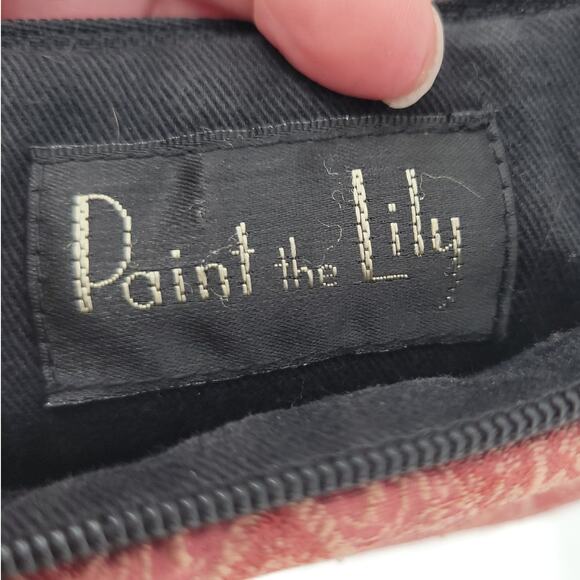 Paint the Lily Tapestry Fabric Bag Regency Retro Costume Renaissance‎ Festival - Picture 3 of 7